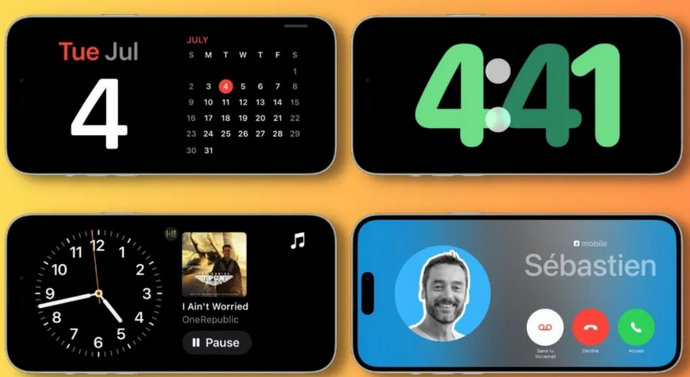 平阴苹果手机维修分享iOS17横屏充电待机显示有什么好处 