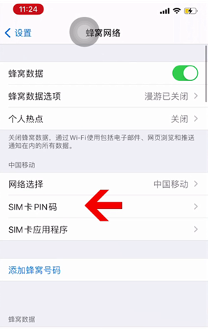 平阴苹果14维修网分享如何给iPhone14的SIM卡设置密码 