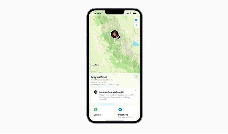 平阴苹果14维修分享iPhone14系列中 FindMy功能通过卫星分享位置方法教程 