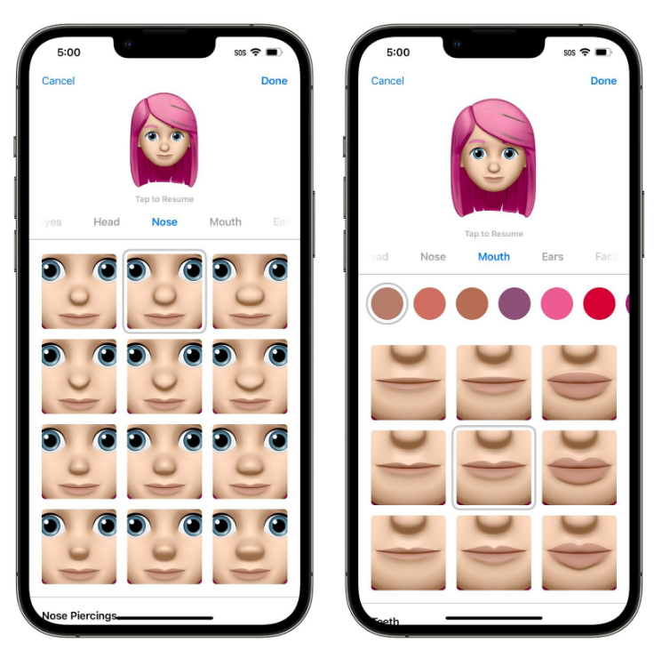 平阴苹果手机维修分享​iOS 16中的拟我表情有了哪些变化和升级 